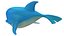 Cartoon Sea Creatures Collection 6 in 1 3D model