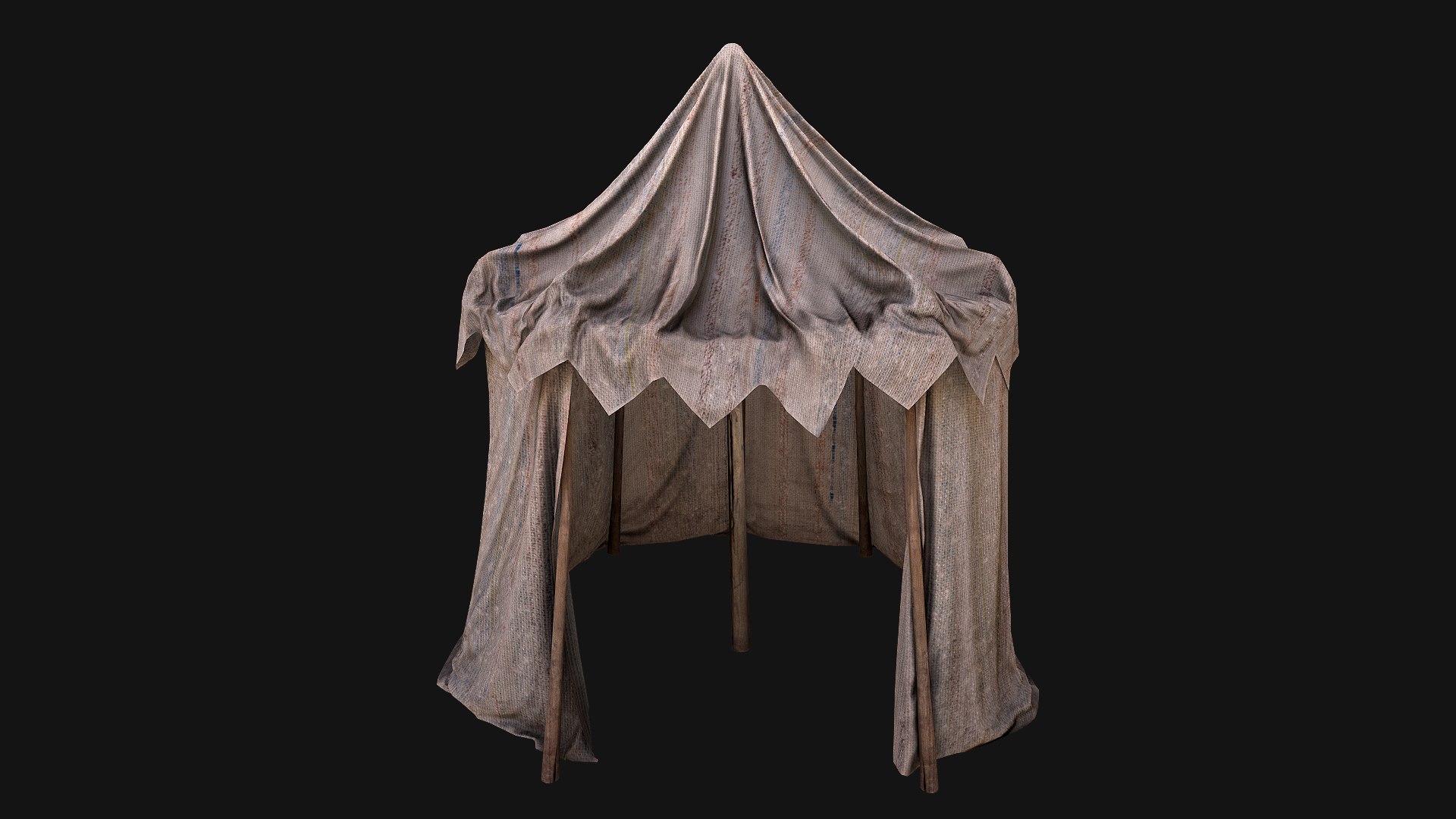 3D Cylindrical White Tent Market Stall - TurboSquid 1899351