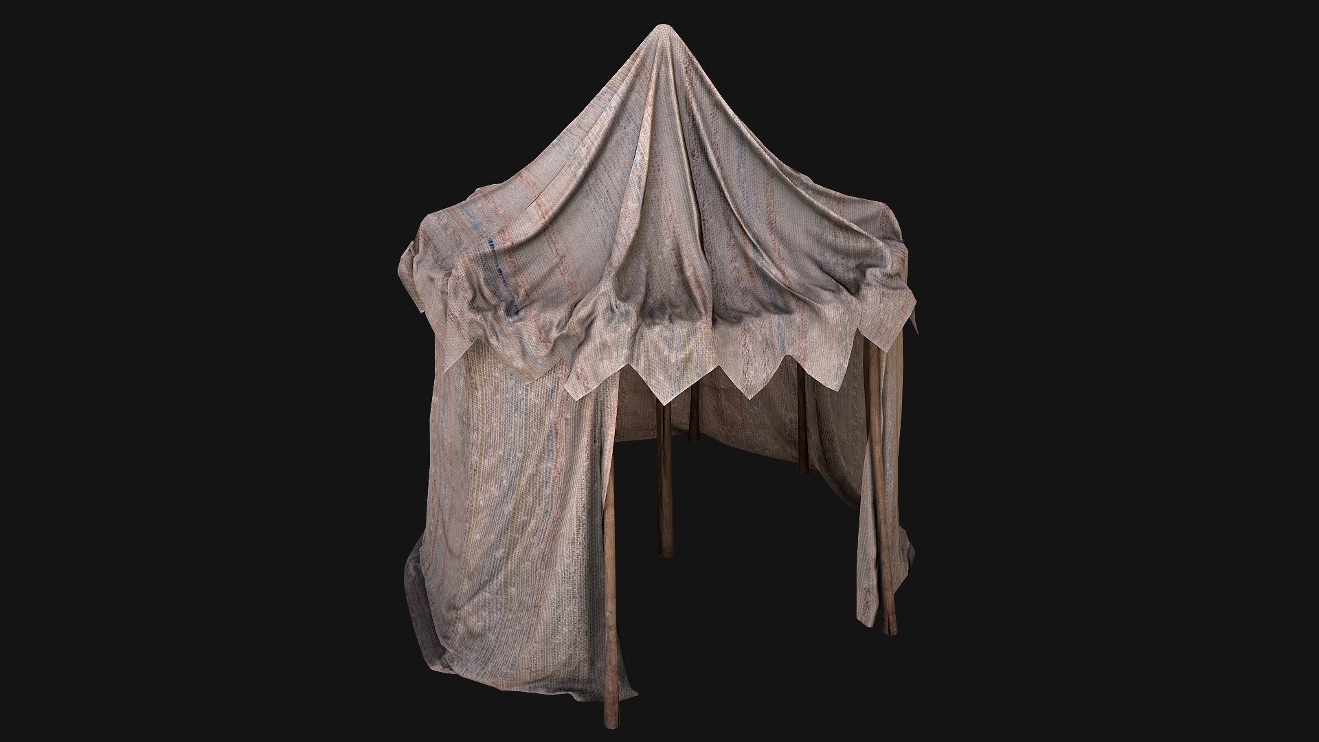 3D Cylindrical White Tent Market Stall - TurboSquid 1899351