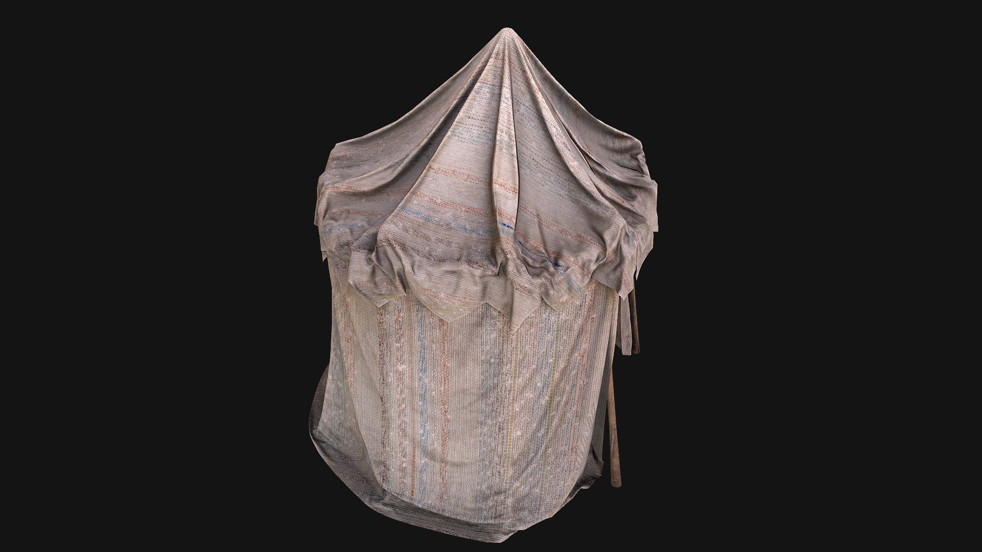 3D Cylindrical White Tent Market Stall - TurboSquid 1899351