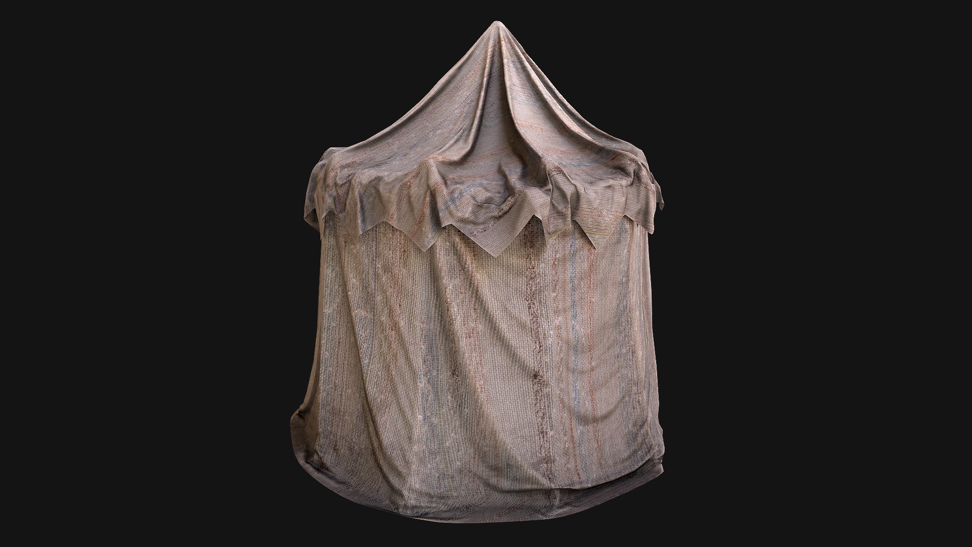 3D Cylindrical White Tent Market Stall - TurboSquid 1899351