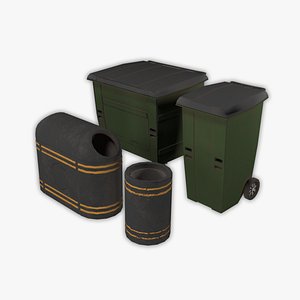 street garbage boxes model