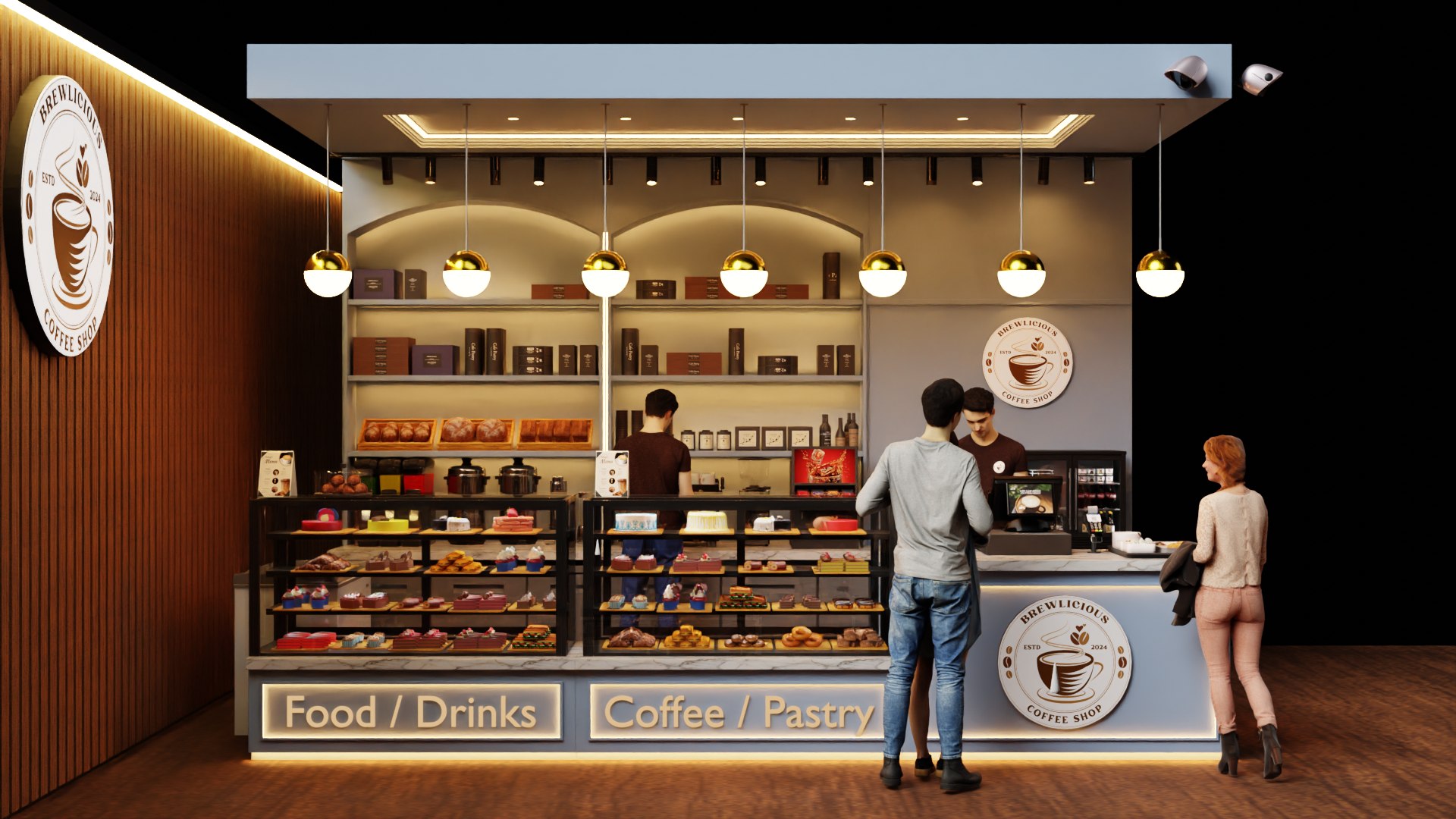 High-Realistic 3D Cafe Model Model - TurboSquid 2324070