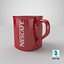 Taza De Café Nescafé Roja 2 Con Café