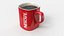 Taza De Café Nescafé Roja 2 Con Café