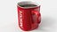 Taza De Café Nescafé Roja 2 Con Café