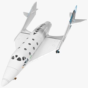 VSS Unity Virgin Suborbital Spaceplane Rigged 3D model