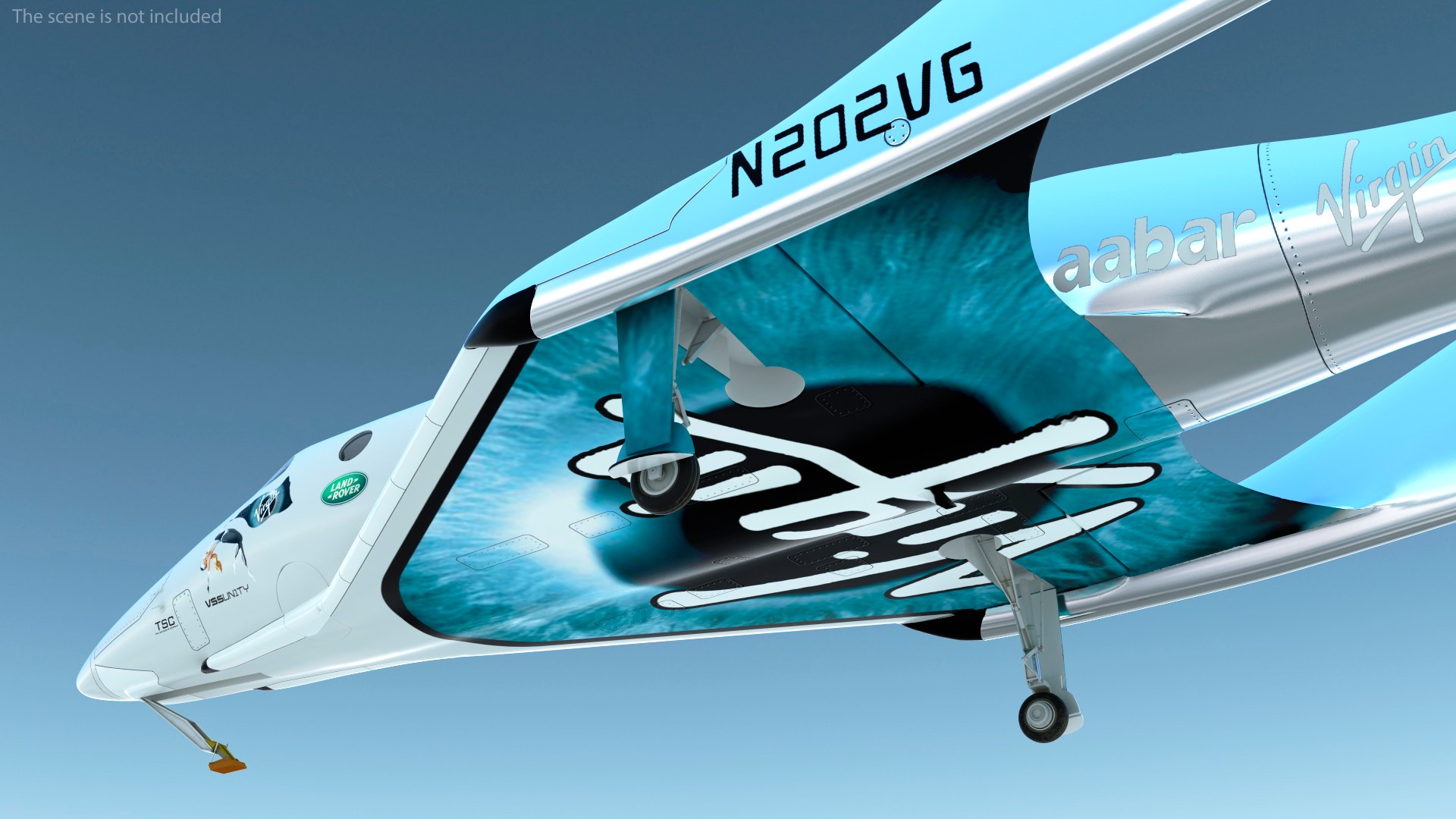 VSS Unity Virgin Suborbital Spaceplane Rigged 3D model - TurboSquid 1838738