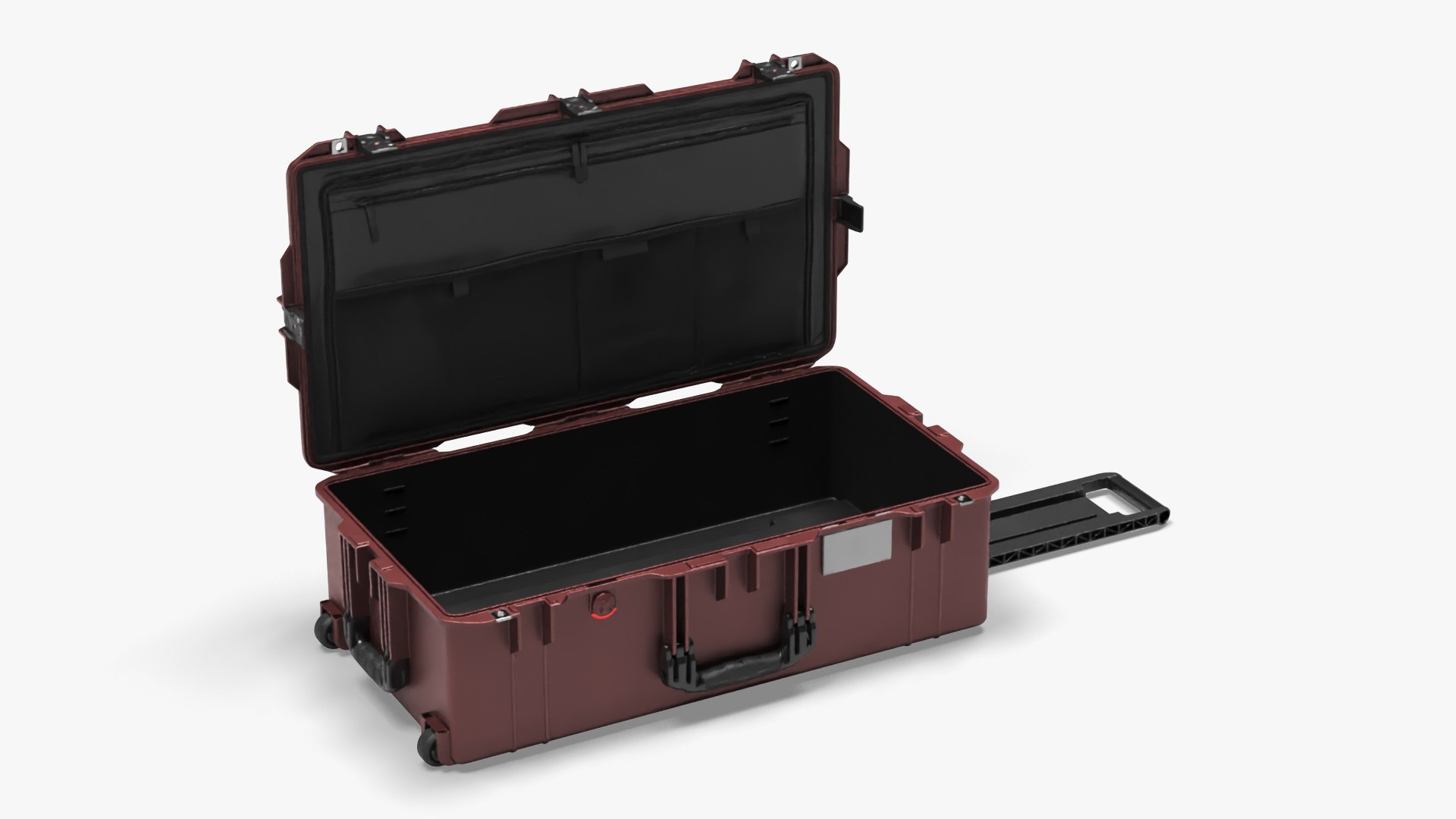 Protective Travel Storage Box Red 3D model preview