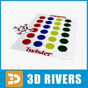 twister table games 3d model