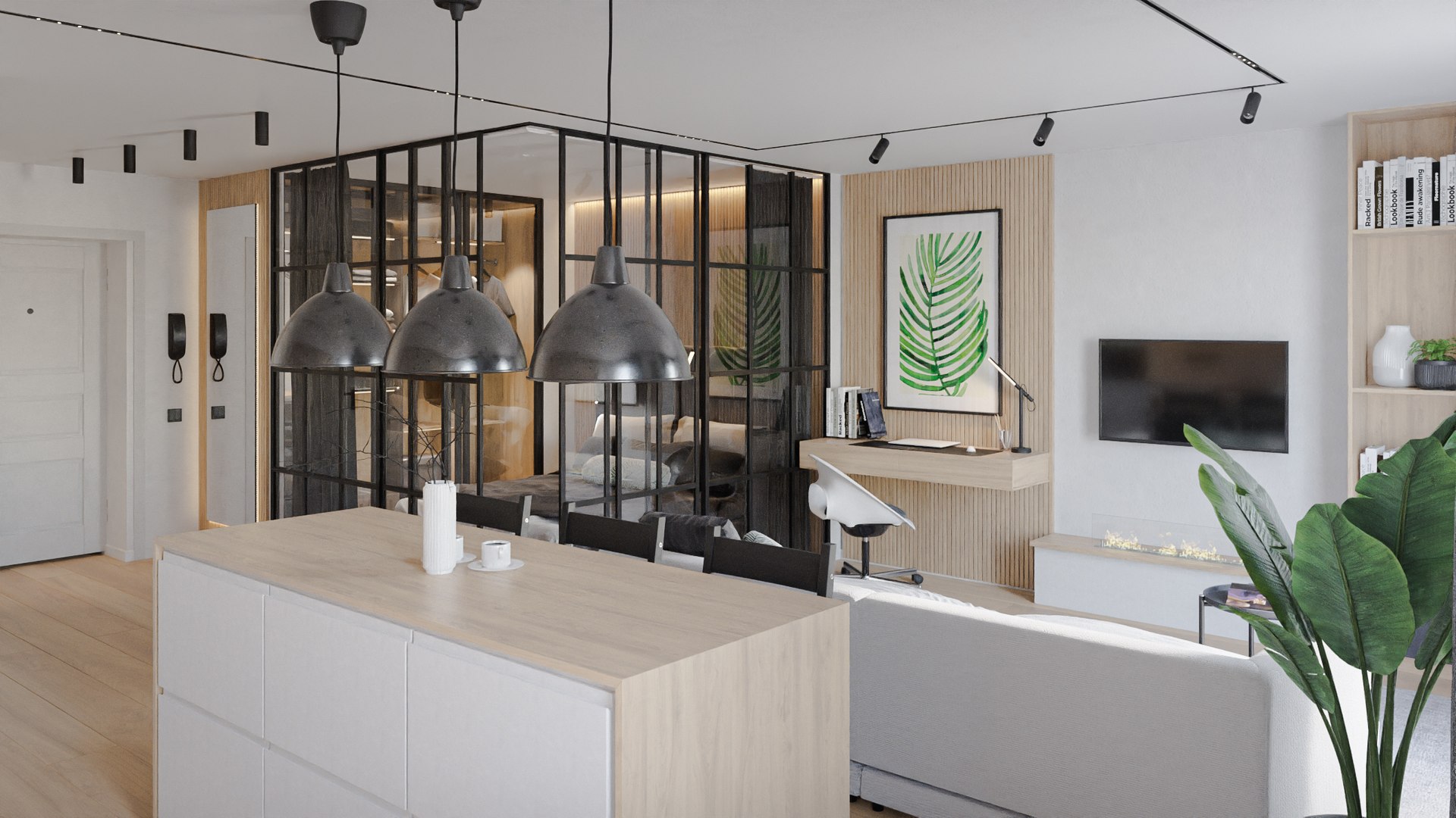 AI Interior Design Generator — Room Visualization Free - Scandinavian Apartment Interior Design With Industrial