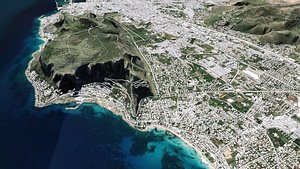 Cityscape  Palermo Italy 3D
