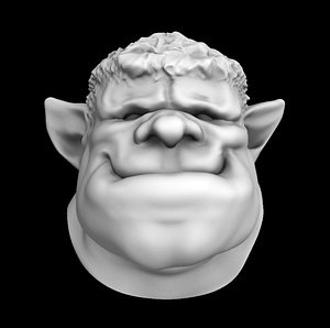 3ds max head gentle orc
