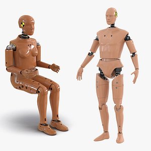 Crash Test Dummies Rigged Collection for Maya
