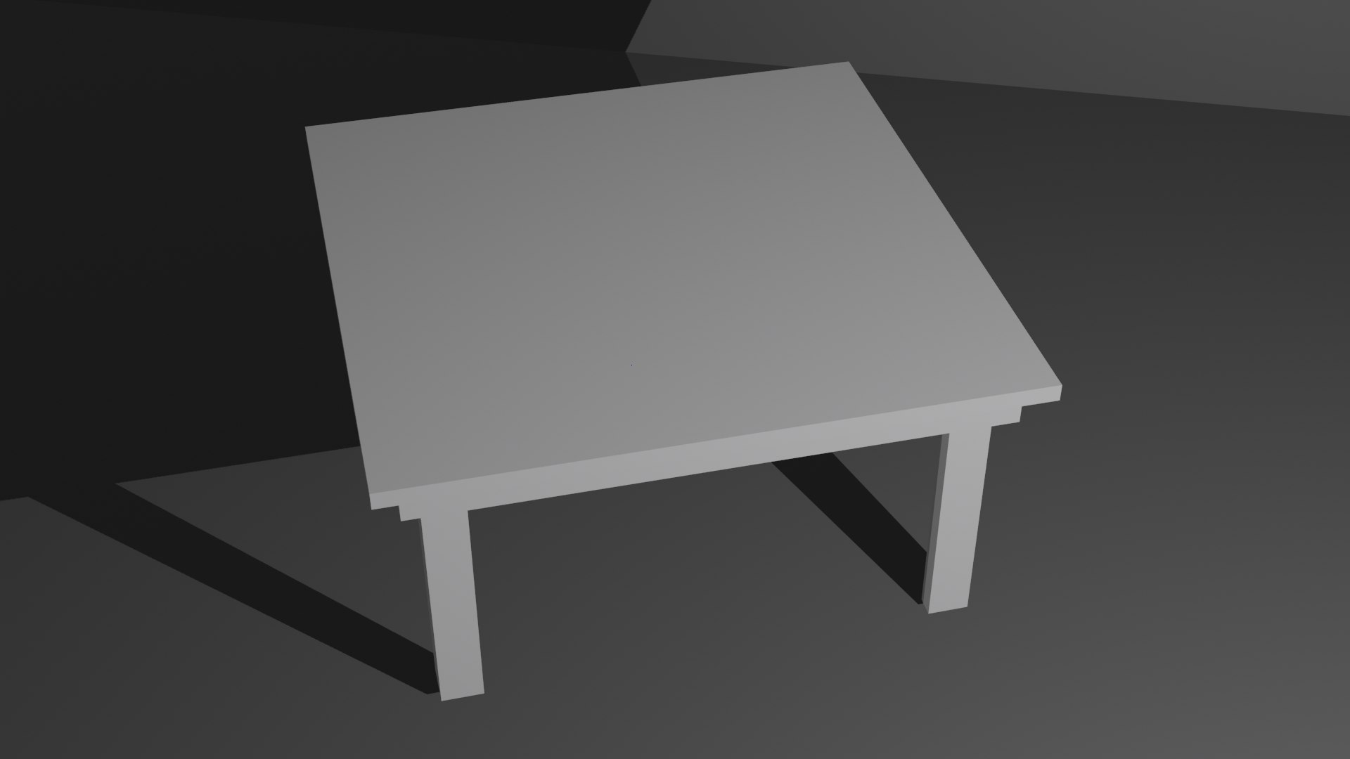 3D Model Base Wooden Table - TurboSquid 2289907