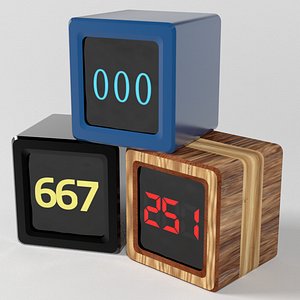 Animated Time Cube Number Counters for blender