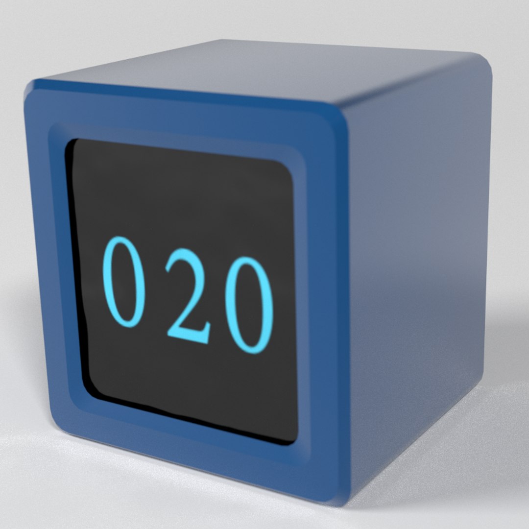 Time Cube Number Counters 3d Model