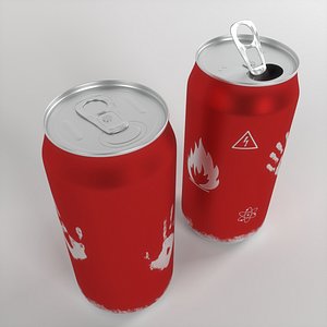 3D model cola drink soda