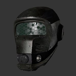 sci fi helmet 3D model