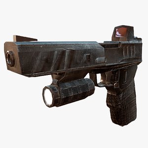 gun pistol handgun model
