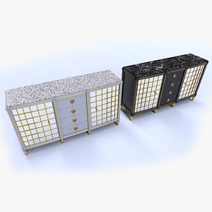 Classic Commode pack 3D model