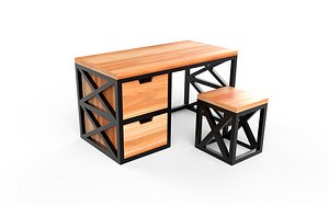 Loft desk vol1 3D model