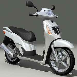 honda snoopy scooter 3d model