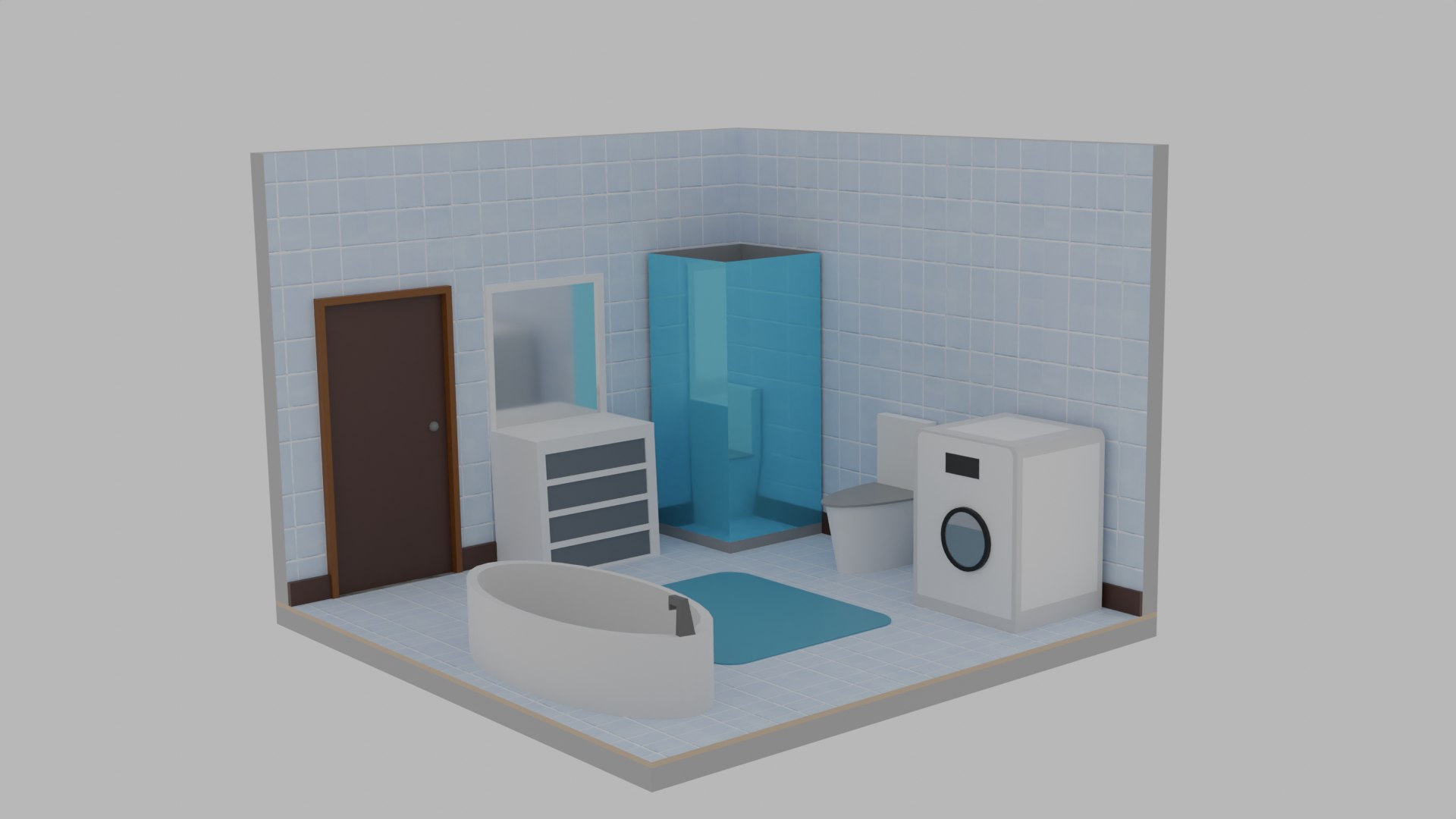 Isomeric Bathroom model - TurboSquid 2056105