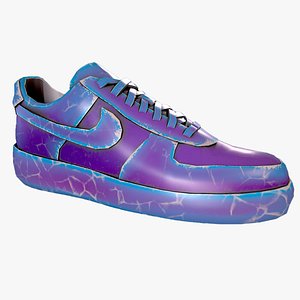 3D model Nike Air Force 1 kit 18 custom Low-poly game ready pbr Low-poly 3D model