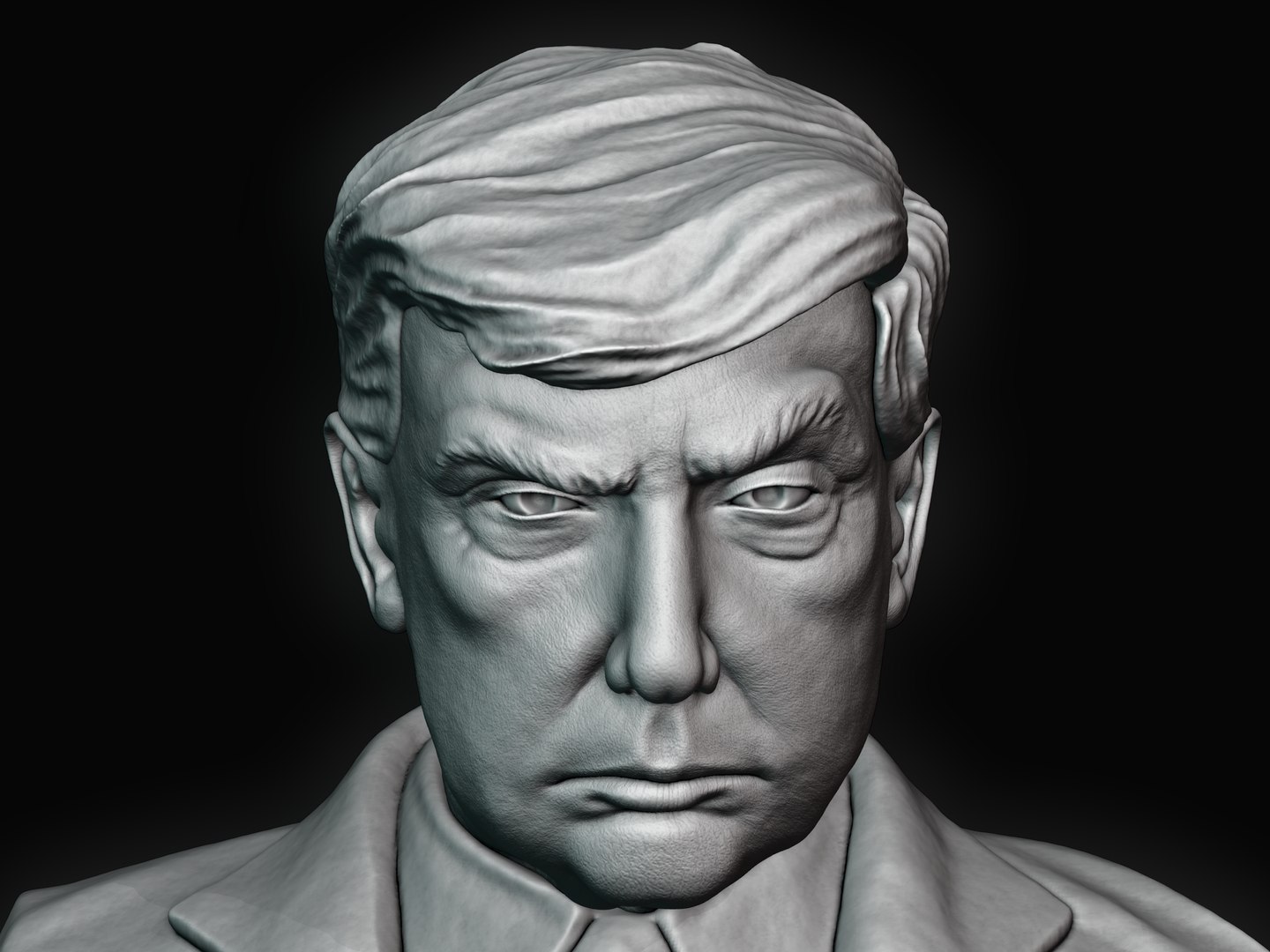 Donald Trump Realistic Bust 3D Model - TurboSquid 2521397
