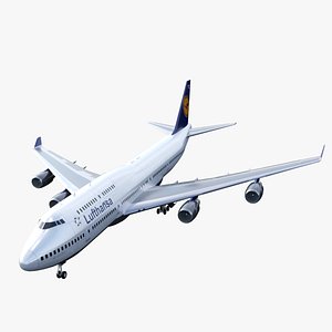 3D model airliner jumbo jet