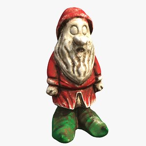 garden gnome christmas 3D