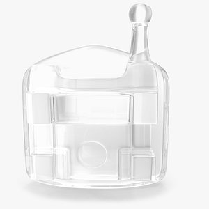 Ceramic Self Ligating Dental Braces Bracket V07 3D