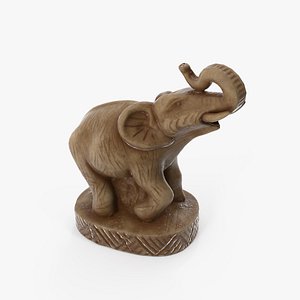 elephant statuette 3d model