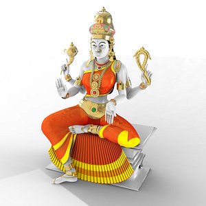 3d indian goddess model