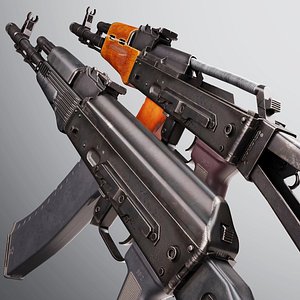 AK-74  AK-74M game ready low poly