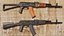 AK-74  AK-74M game ready low poly