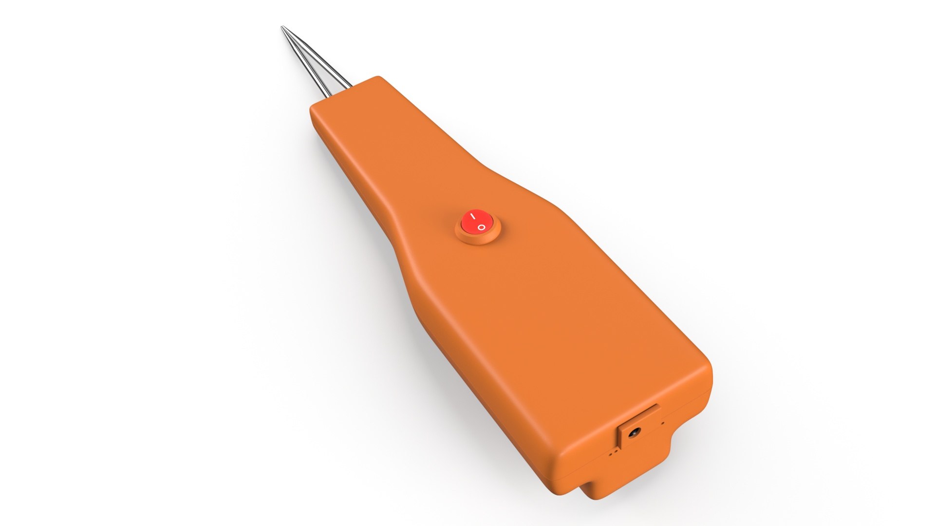 Poultry Feather Remover Pen Orange 3D model preview