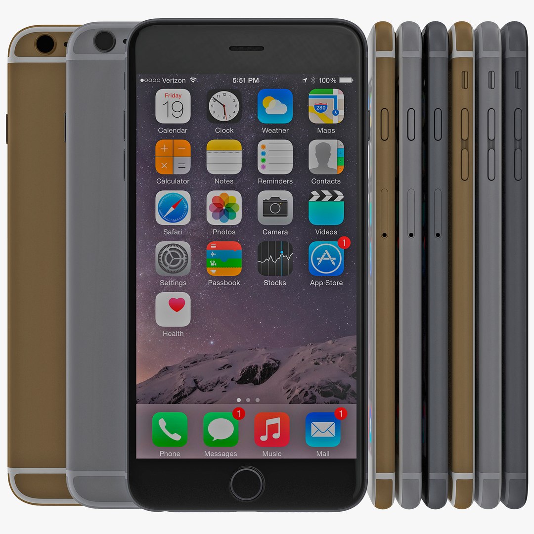 iPhone 6 Plus 3D Models Set 2 3D model preview