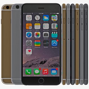iphone 6 set 2 3d model