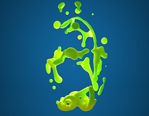 Lava object animation 1500 frame