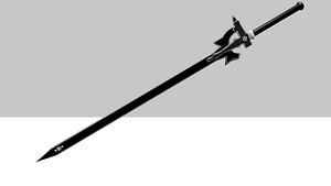 3D model kirito sword