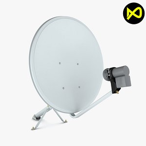satellite dish home 3D model