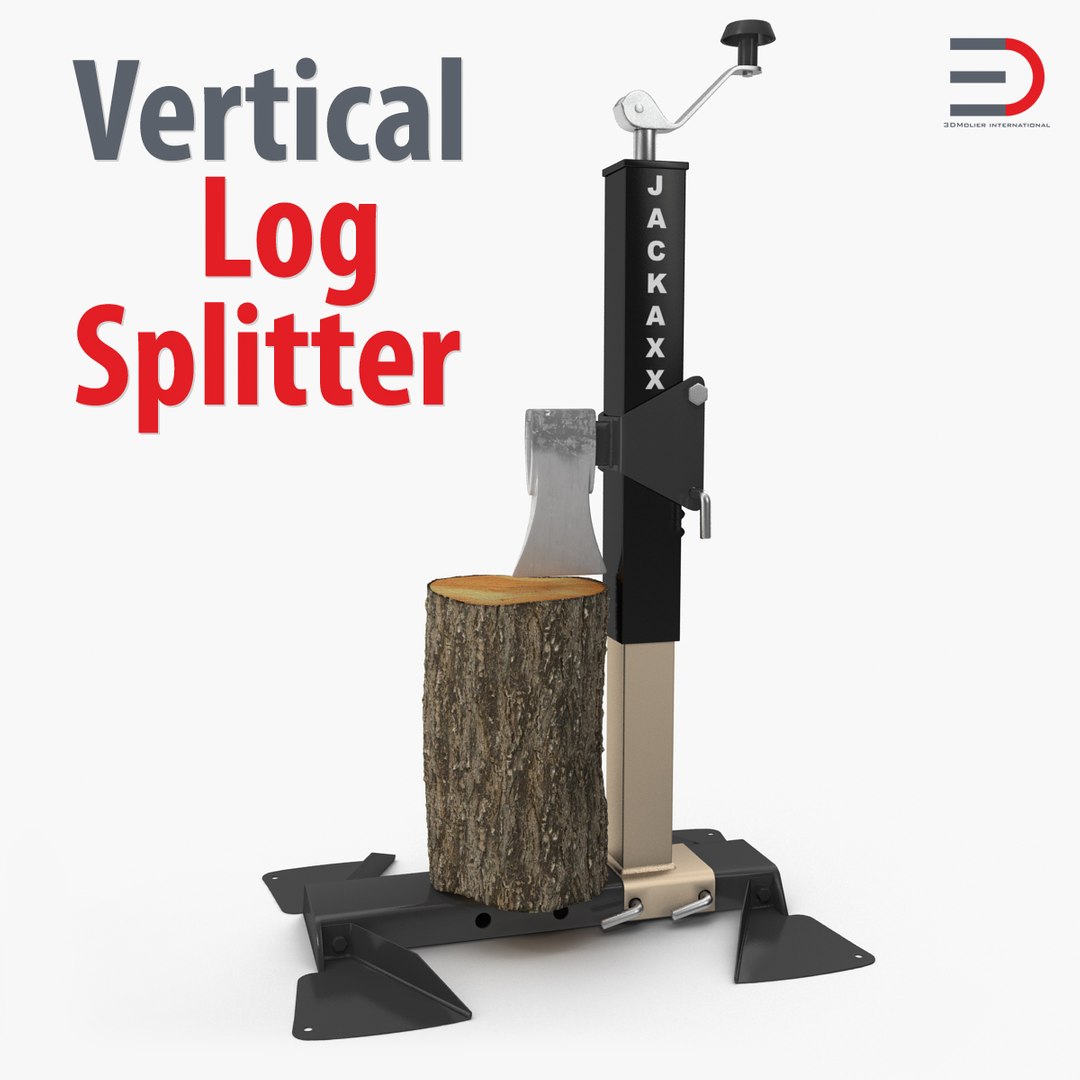 Vertical Log Splitter 3D model preview