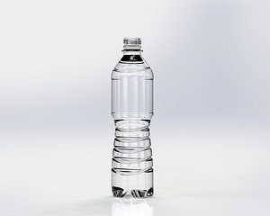 plastic glass bottle 3d model