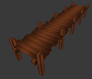 3d model dock fishing