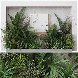 3D Plant Wall Garden 03