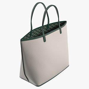 Goyard St Louis Flip Tote Forest Green 3D model
