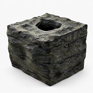 Portable Indoor Fireplace 3D Model PBR Low-poly 3D model