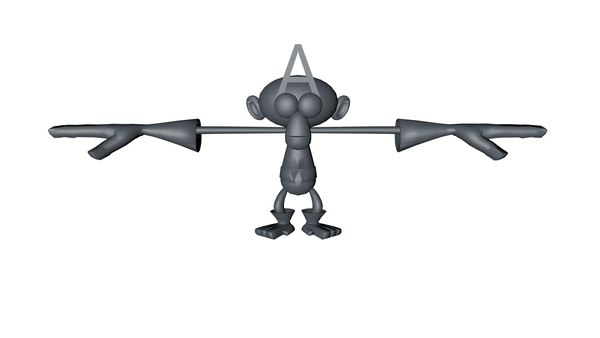 3D 3D Cartoon Monkey Rigged Character model - TurboSquid 1745567